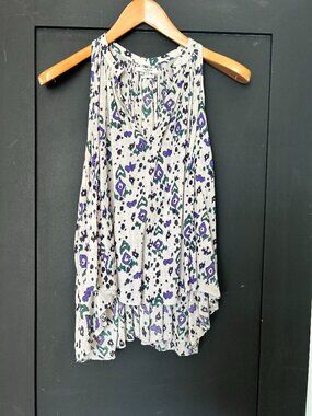 Isabel Marant Étoile Printed Sleeveless Cotton Top | Boho Luxe